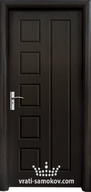 Интериорна врата Стандарт 048-P, цвят Венге