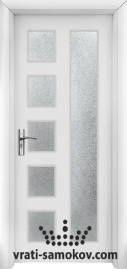 Интериорна врата Стандарт 048, цвят Бял