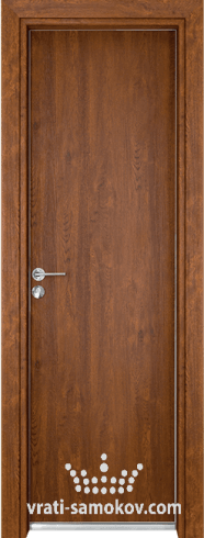 Алуминиева врата за баня – Gama, цвят Златен дъб